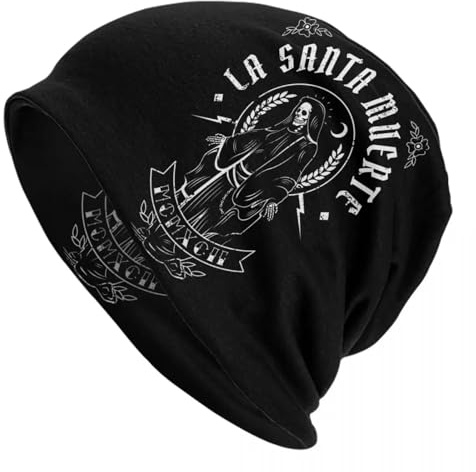 La Santa Muerte Thin Skullies Beanies Cappellini da Aperto per Uomini Donne Sons of Anarchy TV Cappellini da Sci Cappelli a Cappuccio