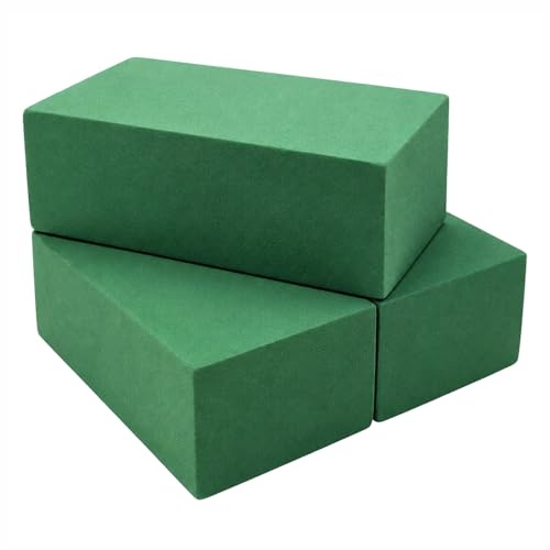 WENXINWIN 3 piezas de espuma para flores cortadas por uno mismo, 23 x 11 x 7 cm, peso de inserción para flores frescas, esponja para manualidades, celebración/boda