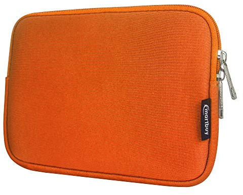 emartbuy® Orange Résistant à l'eau Pochette Sleeve Etui Case Cover Zippée Souple en Néoprène adapté pour Acer Aspire ES1-512 15.6 Pouce Notebook (15-16 Pouce Laptop/Notebook/Ultrabook)