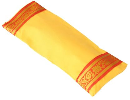 Yoga United 100% Baumwolle Lavendel und Leinsamen Augenkissen für Yoga, Entspannung, Meditation, Reisen und Geschenk oder müde Augen und Kopfschmerzen – Safran