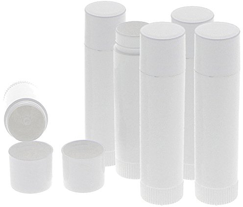 Lippenstifthülsen Lippenpflegestifte zum Selbstbefüllen, Kosmetex Lippenstift Hülse leer, 6 Stück