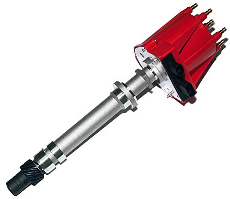 MAS Red Ignition Distributor W/Cap & Rotor Compatible with GMC Jimmy C1500 C2500 Truck S15 Sonoma Safari Pontiac Grand Prix Olds Bravada Replacement For 10472052 10482827