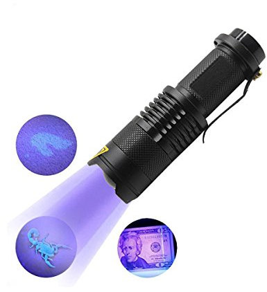 Manuel Portable Electronic UV Ultraviolet lampe de poche à LED pour animal domestique d'urine taches Pest Detec
