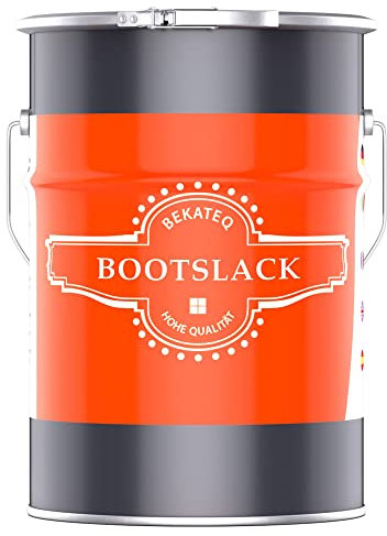 Bootslack Braun 5 Liter I Klarlack für Holz innen & außen I Parkettlack, Treppenlack, Schiffslack, Yachtlack I Hochbelastbar, wetterbeständig, süß- und seewasserfest - BEKATEQ LS-100