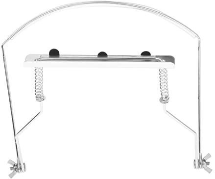Harmonicas Halter Einstellbar für technisch Leistung, Frühling Neck Mundharmonika Halter, Silber für 10 Löcher