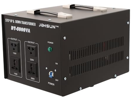 Convertisseur de tension transformateur, 110 V220 V 5000 W protection contre les courts-circuits convertisseur onduleur adaptateur de voyage convertisseur de tension pour tous les appareils
