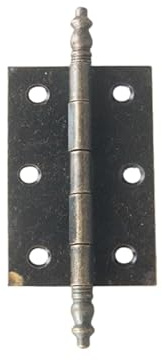 Scharniere für Schranktüren, 9,1 x 3,6 cm, chinesischer Stil, 6-Loch-Kronenkopf, antike Geschenkbox-Scharniere, bronzefarben