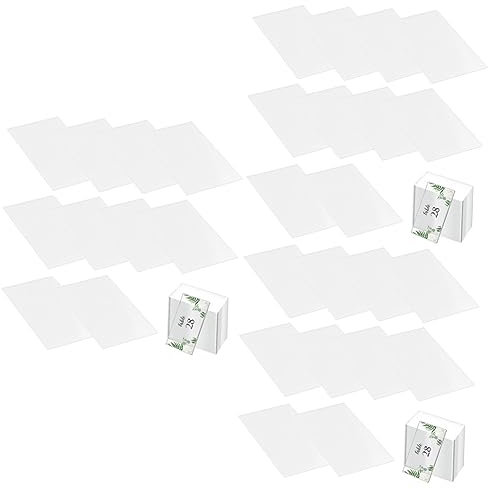 Cabilock 60stücke Transparente -sitzkarten Für Hochzeiten Blanko Namenskarten Für Tischdekoration Wiederverwendbare Platzkarten Für Feiern Und Veranstaltungen