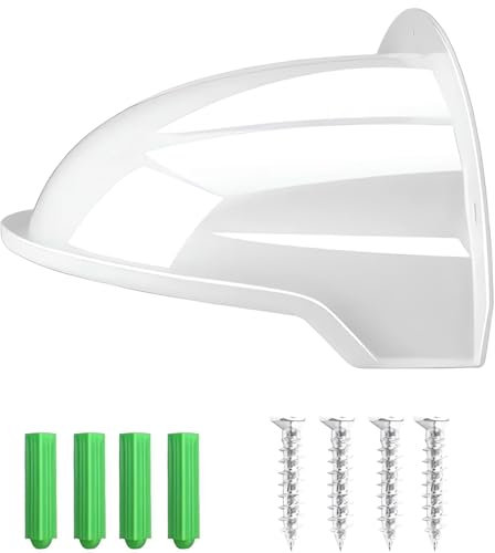 E-HORDE 1 Pack Universal Protector para Cámara de Seguridad, Escudo Protector ABS Resistente a la Intemperie para Cámaras IP, Cubierta de Lluvia y Parasol para Cámara Bala y Domo (Blanco)