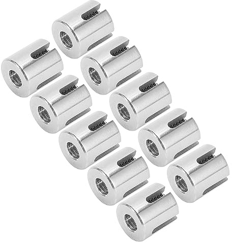 30 Pz M8 Morsetto per Cavo Incrociato Fune Raccordi per Asta Morsetti a Croce in Acciaio Inossidabile Foratura Richiesta Clip 3mm