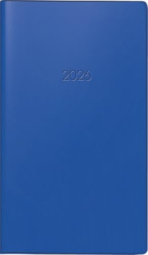 BRUNNEN Taschenkalender Mod. 756 '26 | A6, Kunststoff, dunkelblau