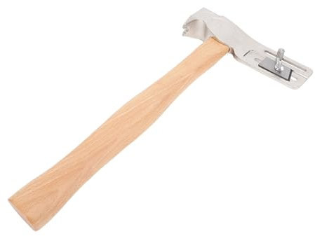 Magnet Roofing Hatchet, Multifunctional Magnetic Roofing Hammer with Sliding, Wooden Handle, Installation of Roofing Nails and Felt Caps, for Roof Repair