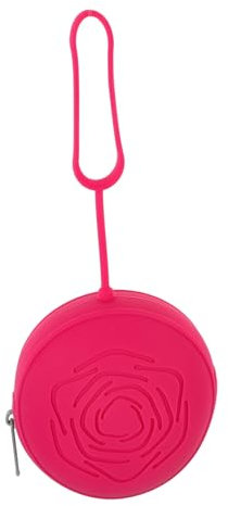 NIYANGLE Storage Box Silicone Organizer Portable Reusable Case with Rose Design Red for Daily Use and Easy Cleaning