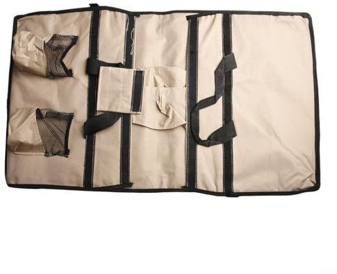 Folding Wagon Liner Bag, Versatile Fit Waterproof Oxford Cloth Replacement Storage for Garden Cart Trolley Camping Beach Picnic 85x43x26cm/33.5x16.9x10.2in(Khaki)