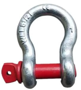 Flaschenzug-Heben, 5 Stück Edelstahl D-Typ Schäkel Bon U-Typ, Hochfester Hebering Schnalle Verbindung Feste Kette(2T)