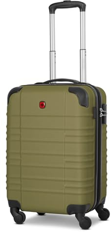 WENGER Kabinen-Koffer für Damen und Herren | Kleiner Cabin-Trolley 37 x 23 x 53 cm aus hochwertigem, stoßfestem ABS Material | Erweiterbar & Teleskopgriff| Amplar Evo Serie