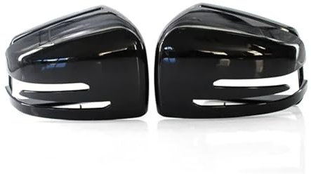 Spiegelkappe Für C-Klasse W176 W246 W204 W212 W221 Für CLS Links Rechts Auto Flügel Rückspiegel Abdeckung Rückspiegel Gehäuse Abdeckung Seite Spiegel Kappen(Bright Black)