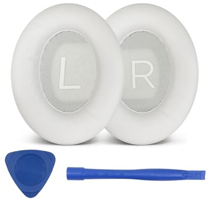 UOWGA Headphones Replacement Ear Pads for Bose 700 Noise Cancelling Headphones,Added Thickness, Luxurious Memory Foam, Noise Isolation Foam Durable Leather (White)