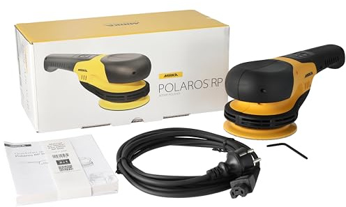 Mirka® POLAROS Rotationspoliermaschine / Ø 150 mm / ideal für ideal für Fahrzeugaufbereitung, Marineanwendungen, Holz- und Möbelbearbeitung und Glasbearbeitung