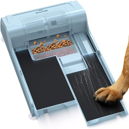 WOWOOF PET Hundekrallen-Kratzbrett – 2-in-1-Kratzbrett für Hunde mit Leckerli-Box, doppeltes rutschfestes Design, Krallenkratzer für kleine und große Hunde – inklusive 2 Schleifpapieren