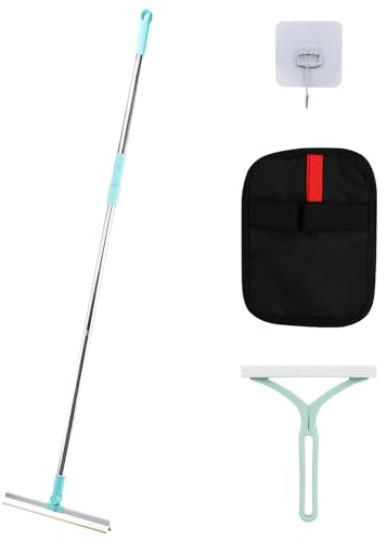 Qirvaten 3Pcs Carpet Rake for Pet Hair Removal, with Adjustable Long Handle Pet Hair Removal Carpet Scraper, Dog & Cat Fur Brush & Scraper for Rugs, Floor Mats, Couches