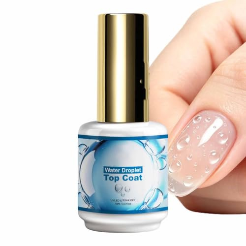 3D Nagelgel - 15ml Transparent Snabbtorkande | Water Drop Gel Top Coat | För Manikyr Resande Skönhet Kvinnor Flickvän Hustru