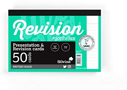 Luxpad Notiz- und Präsentationskarten, A6, Weiß, 50 linierte Karten pro Block (15,2 x 10,2 cm)