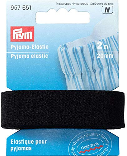 Prym 957651 Pyjama-Elastic 20 mm schwarz
