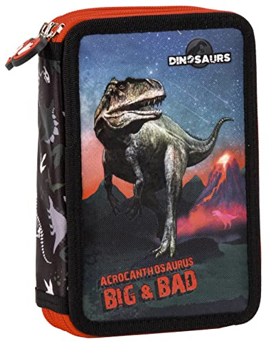 Unbekannt Dinosaurier Federtasche Dino Federmappe Federmäppchen Schlamper mit Inhalt