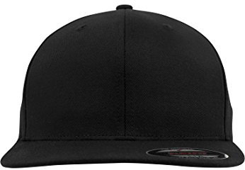 Flexfit Flat Visor Kappen, Schwarz, L/XL