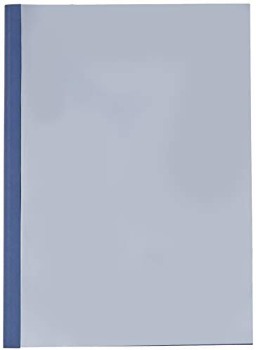 Leitz 177119 Thermobindemappe Leinenoptik, A4, Rückenbreite 3 mm, 25 Stück, blau