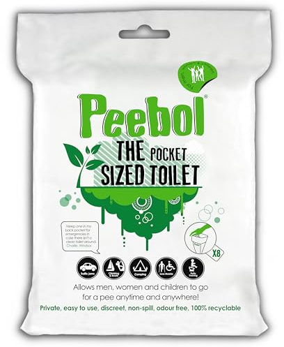 Shewee Peebol - Pocket Sized Toilet - 8 Pack