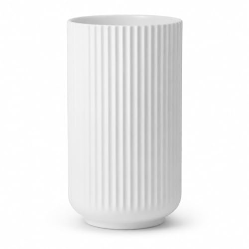 Lyngby Porcelæn Vase H15.5 cm Lyngby Designklassiker Zeitloses Design, Weiss