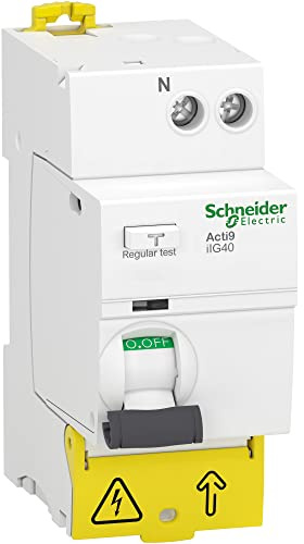 Schneider Electric - Acti9 iIG40 - interrupteur différentiel tête de groupe - 1P+N 63A 300mA type AC - A9R77663