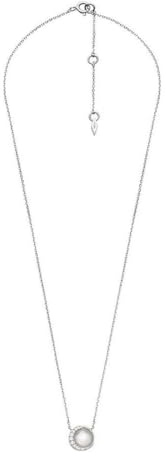 FOSSIL Halskette Für Frauen Sterling Silber, Länge: 16+1+1 Silber Sterling Silber Halskette, JFS00579040