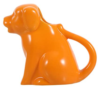 Kichvoe Jarra De Leche De Animales Vertedor De Crema De Cerámica Plato De Dulces para Escritorio De Oficina Dispensador De Jarabe para Barra De Café Salsera Lata De Bebida Dibujos Animados