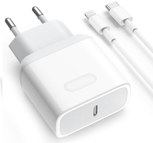 Chargeur Rapide iPhone 20W USB C Prise avec Cable 2M pour iPhone 14/14 Plus/14 Pro/14 Pro Max/13/12/11/SE/XS/XR/8/7/iPad