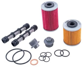 KTM Husqvarna Ölfilterkit Filterset OEM 75038046110 690 SMC R 2012 bis 2024 690 Duke/R 2012 bis 2020 690 Enduro R 2012-2024 701 Supermoto & Enduro bis 2024 Svartpilen + Vitpilen 701 bis 2020