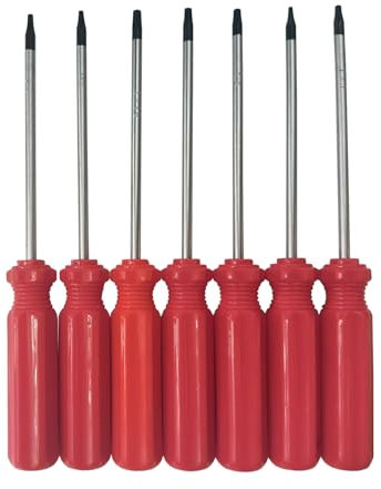 Set di cacciaviti Torx 7 in 1 con inserti di sicurezza Torx T4 T5 T6 T7 T8 T9 T10, Kit di riparazione Star completo per Apple, Macbook, Mac mini, Xbox one, Xbox360, PS4, PS4, PS4, PS4, PS4 e Pocket