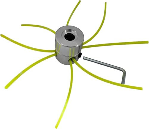 Testina Decespugliatore Universale in Alluminio – Testa Doppia per Tagliaerba e Tagliabordi a Benzina – Accessorio Resistente per Giardinaggio e Manutenzione Verde