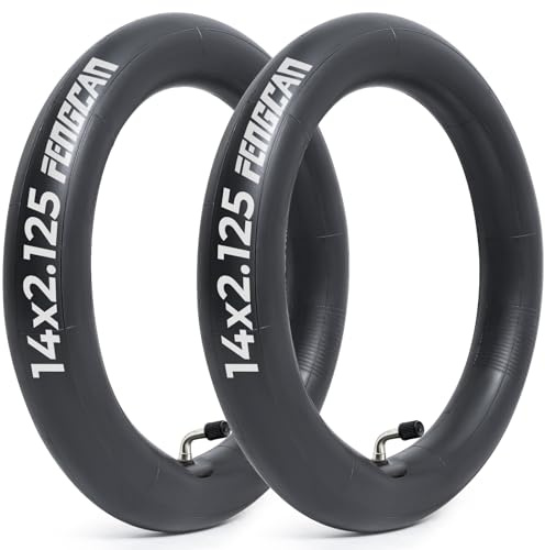 FengCan 14 Zoll Fahrradschläuche 14x2,125 57-254 Rennrad/Mountainbike/Pitbike/Scooter Schläuche 14 x 2,125 Fahrradschläuche 14x2,10 14x2,125, CR202 Gebogenes Ventil (2 PCS)