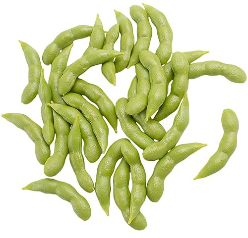 PRETYZOOM 30 Pièces Accessoires Photo Plantes Artificielles Appâts De Pêche Artificiels Soja Faux Légume Usine Verdure Bananier Fruits Artificiels Réaliste Mini Fausses Plantes PVC Green
