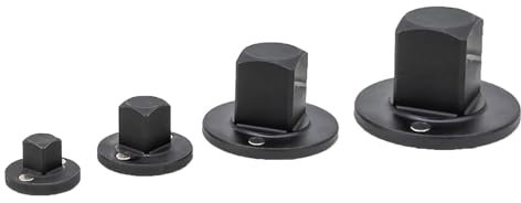 Stainless Steel Low Profile Socket Adapter, 4Pcs Low Profile Socket Adapter Set Insert Drive Reducing 1inx3/4in, 3/4inx1/2in, 1/2inx3/8in, 3/8inx1/4in
