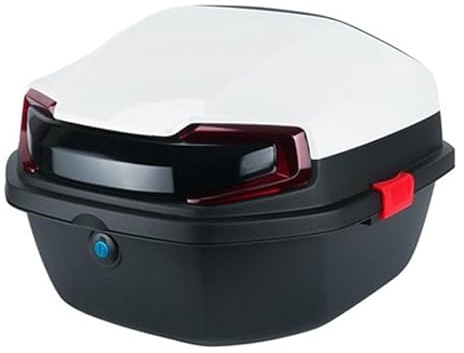 Cachpib Motorbike Top Box for Motorcycle Trunk with Lock for Storage Helmet, Luggage Case Tour Tail Case Top Box for Motorcycle Scooter Moped