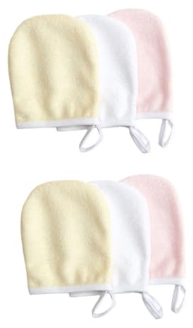 SHERCHPRY Lot De 6 Disques Démaquillants En Fibres Ultrafines Réutilisables, Taille Moyenne, Doux Et Respirants, Pour Nettoyage Visage Quotidien, Accessoires Maquillage Essentiels