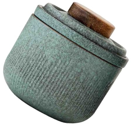 TOGEVAL Service à Thé De Voyage Portable En Céramique Filtre Intégré, Tasse à Thé Isolante, Couleur Vert Matcha, Usage Individuel Pour Maison, Bureau Et Extérieur, Étui De Transport Inclus