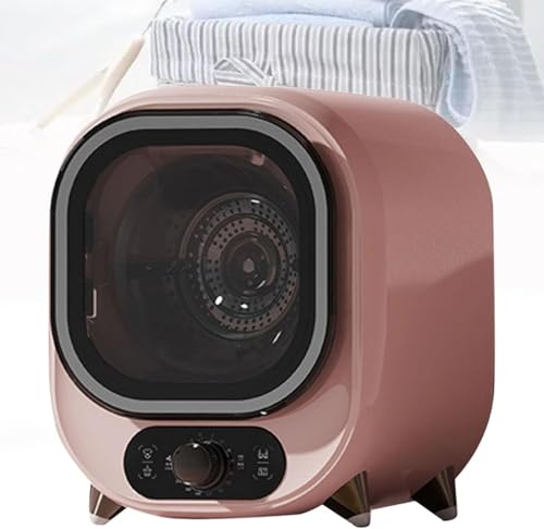 wshqdm Mini Secadora Eléctrica 450W - Secadora Pequeña, Tanque de Acero Inoxidable, Carga Frontal, Compacta, Dormitorios y Apartamentos