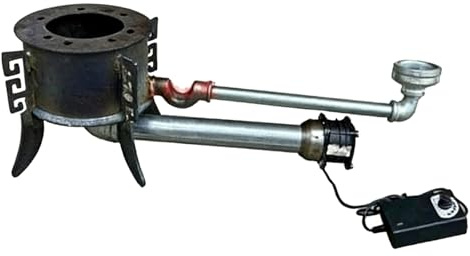 Bruciatore per olio esausto, stufa agricola, forno per riscaldamento domestico con ventilatore, caldaia efficiente per il riscaldamento di capannoni e officine