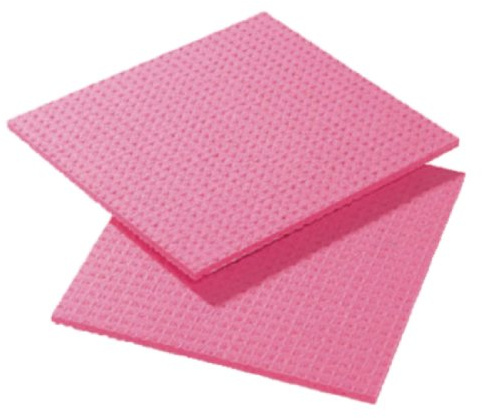 Spontex 95010026 Mapa Spongyl Cloth, Red (Pack of 10) | Highly absorbent design tackles stubborn grease and spills, offering lint-free cleaning for busy commercial kitchens.