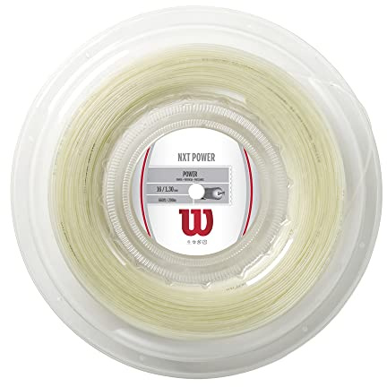 Wilson Unisex-Erwachsene Nxt Power 16 200 m Spule String, Natur, Einheitsgröße